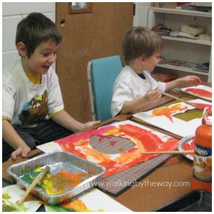 Let's Make a Mess Preschool Process Art Class