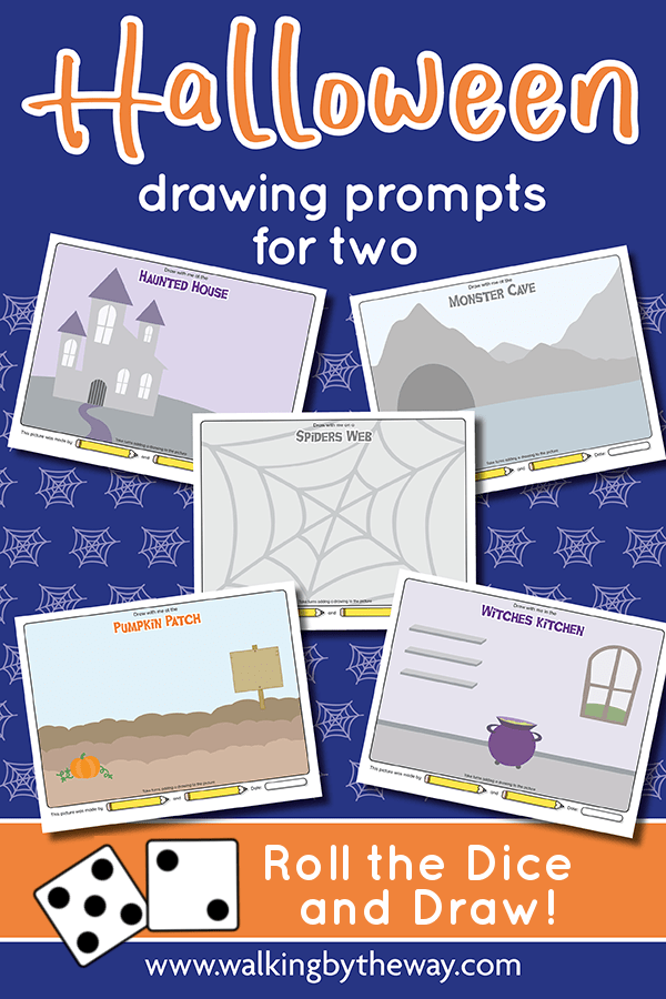 Free Halloween Drawing Prompts for Kids Walking by the Way