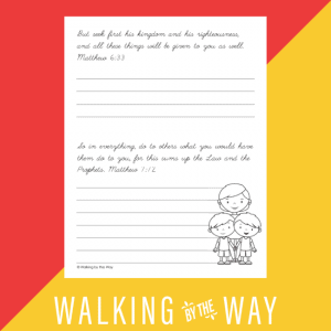 Matthew Copywork for Your Homeschool - Walking by the Way