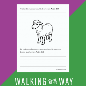 Psalms for Kids Copywork Pages - Walking by the Way