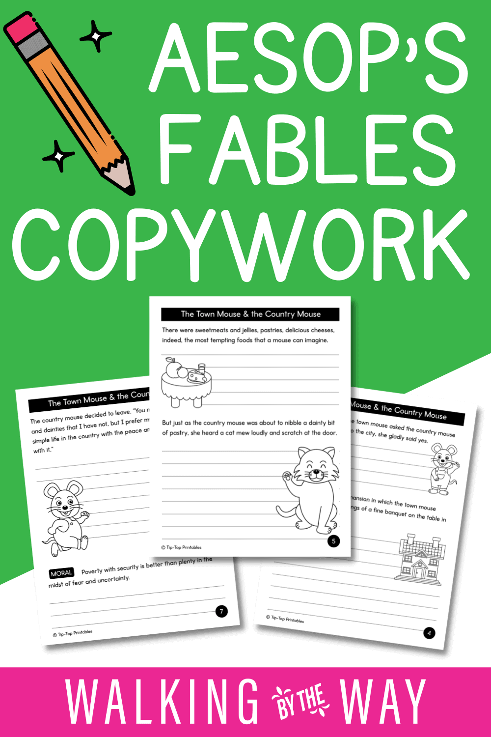 Aesop's Fables Copywork Printables - Walking By The Way